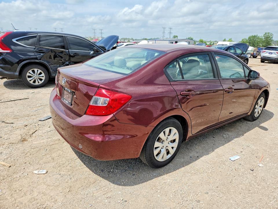 Продажа на аукционе авто 2012 Honda Civic, vin: 19XFB2F56CE369458, номер лота: 58898156