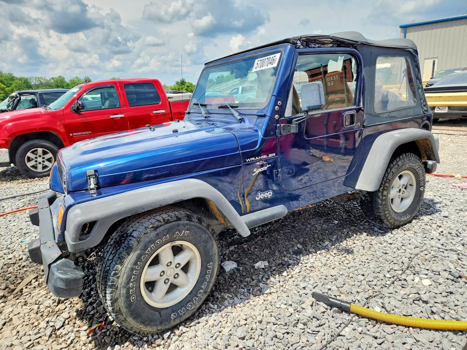 57007046 :رقم المزاد ، 1J4FA49S11P355488 vin ، 2001 Jeep Wrangler / Tj مزاد بيع