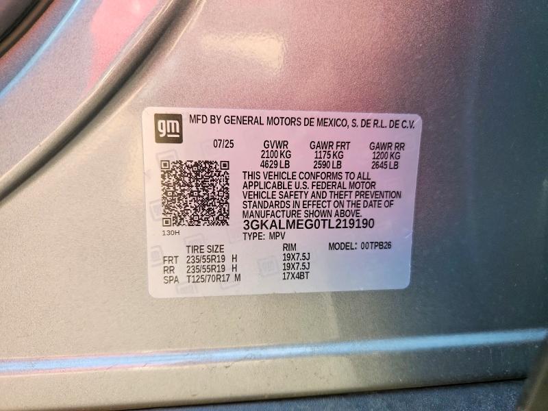 56584106 :رقم المزاد ، 3GKALMEG0TL219190 vin ، 2026 Gmc Terrain مزاد بيع