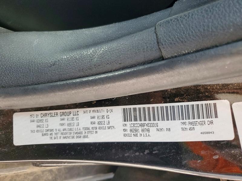 Продаж на аукціоні авто 2015 Chrysler 200, vin: 1C3CCCAB8FN533316, номер лоту: 58128166