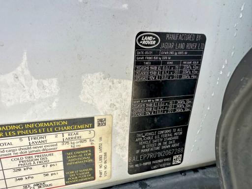 Продажа на аукционе авто 2022 Land Rover Defender, vin: SALEP7RU1N2067288, номер лота: 58056866