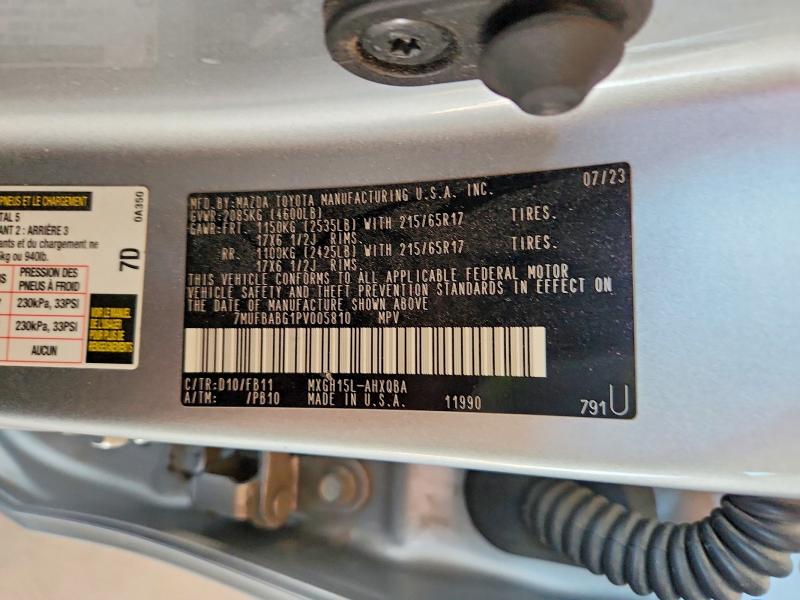 56979046 :رقم المزاد ، 7MUFBABG1PV005810 vin ، 2023 Toyota Corolla Cross Hybrid مزاد بيع