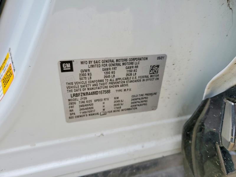 Auction sale of the 2021 Buick Envision, vin: LRBFZNR44MD167588, lot number: 57514216