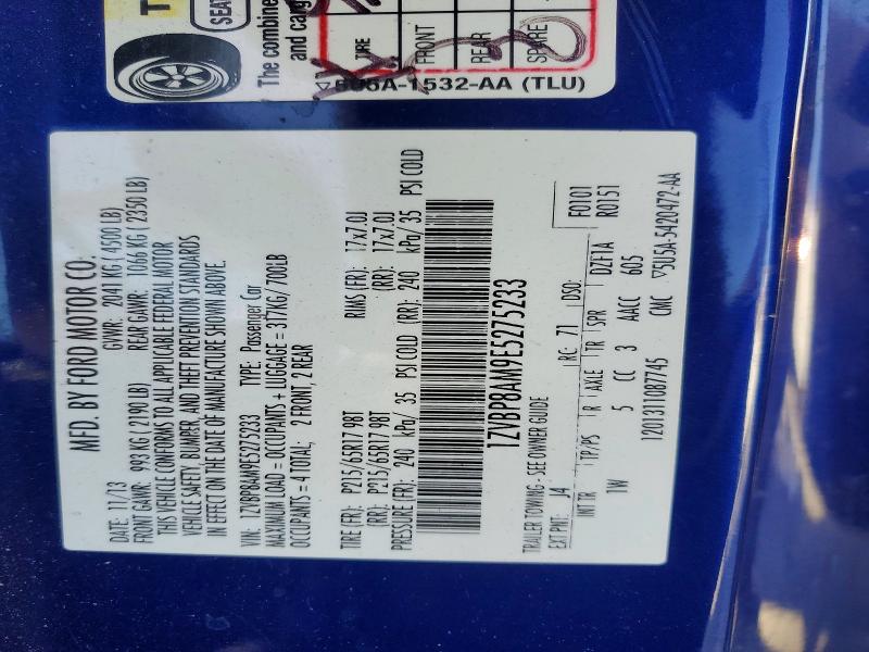 Продажа на аукционе авто 2014 Ford Mustang, vin: 1ZVBP8AM9E5275233, номер лота: 55944876