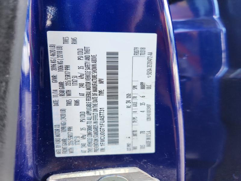 Продажа на аукционе авто 2015 Ford Escape, vin: 1FMCU0G71FUA57731, номер лота: 57257726