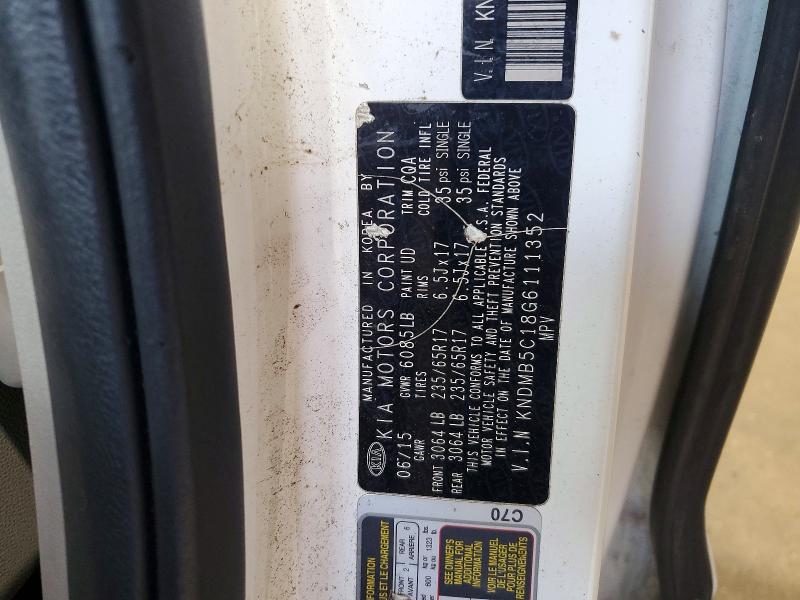 2016 Kia Sedona მანქანა იყიდება აუქციონზე, vin: KNDMB5C18G6111352, აუქციონის ნომერი: 57491866