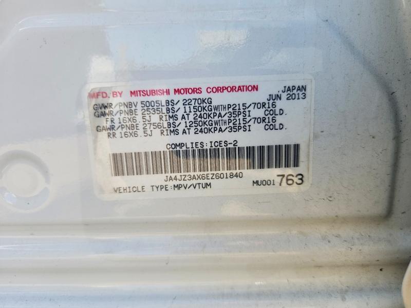 Aukcja sprzedaży 2014 Mitsubishi Outlander, vin: JA4JZ3AX6EZ601840, numer aukcji: 55874266