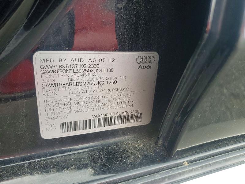 Продаж на аукціоні авто 2013 Audi A4 Allroad, vin: WA19FAFL4DA065330, номер лоту: 55528706