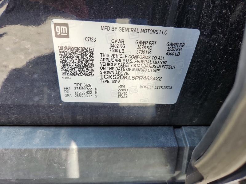 Продажа на аукционе авто 2023 Gmc Yukon, vin: 1GKS2DKL5PR462422, номер лота: 58968606