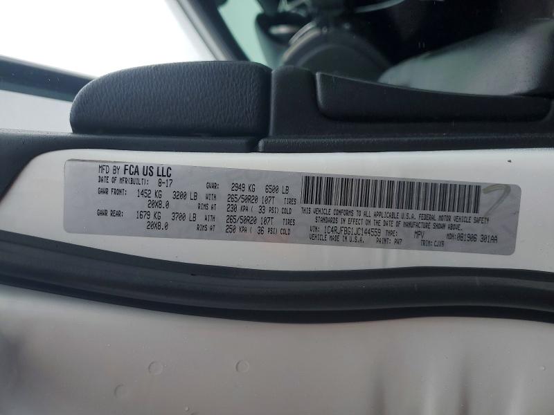 57149606 :رقم المزاد ، 1C4RJFBG1JC144559 vin ، 2018 Jeep Grand Cherokee مزاد بيع