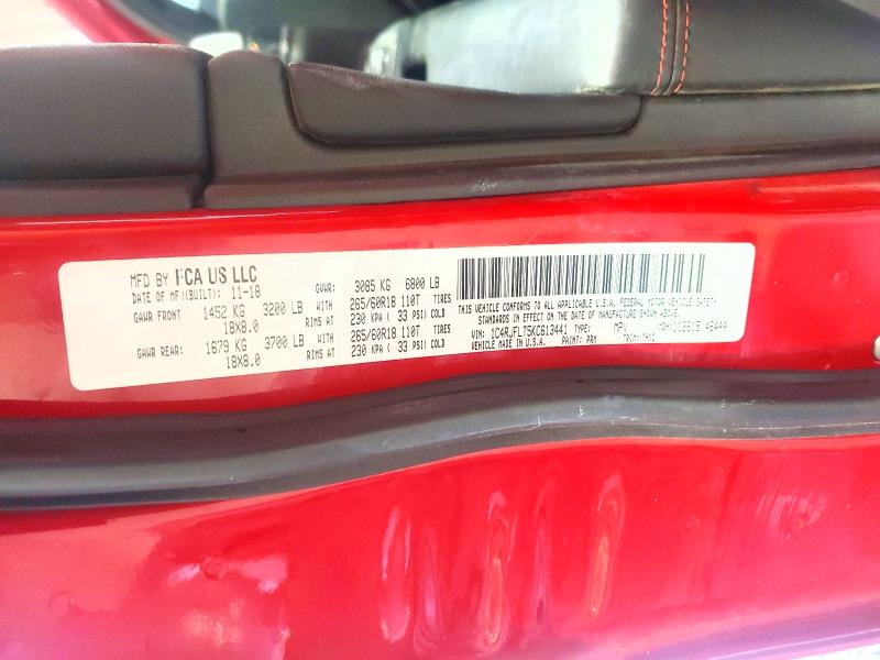 Продаж на аукціоні авто 2019 Jeep Grand Cherokee, vin: 1C4RJFLT5KC613441, номер лоту: 59084226