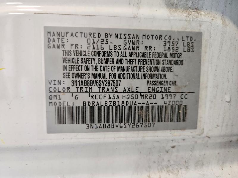 58200506 :رقم المزاد ، 3N1AB8BV6SY287507 vin ، 2025 Nissan Sentra مزاد بيع