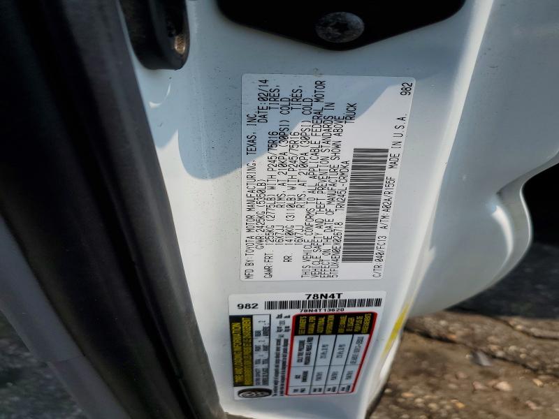 Продаж на аукціоні авто 2014 Toyota Tacoma, vin: 5TFUX4EN0EX026718, номер лоту: 58371986