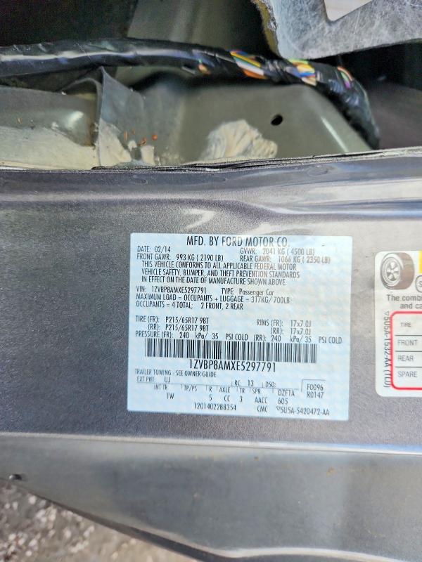 Aukcja sprzedaży 2014 Ford Mustang, vin: 1ZVBP8AMXE5297791, numer aukcji: 54836896