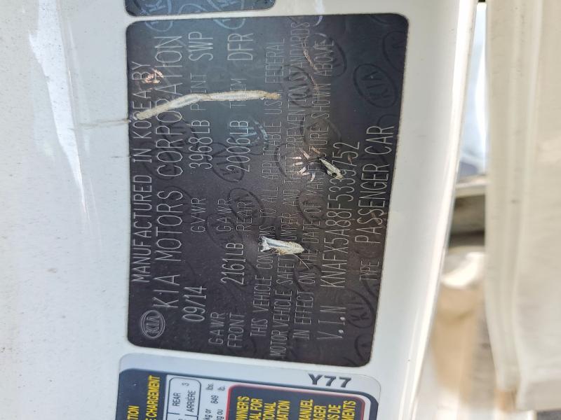 Auction sale of the 2015 Kia Forte, vin: KNAFX5A88F5339752, lot number: 58565126