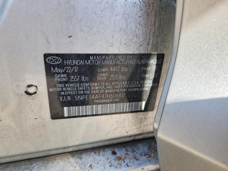 Aukcja sprzedaży 2018 Hyundai Sonata, vin: 5NPE34AF4JH606817, numer aukcji: 55991766