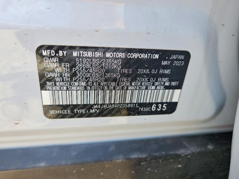 Продаж на аукціоні авто 2023 Mitsubishi Outlander, vin: JA4J4UA84PZ058911, номер лоту: 57550206