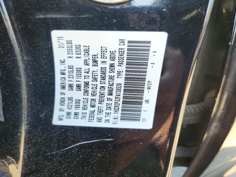 56742396 :رقم المزاد ، 1HGCR2F52FA108528 vin ، 2015 Honda Accord مزاد بيع