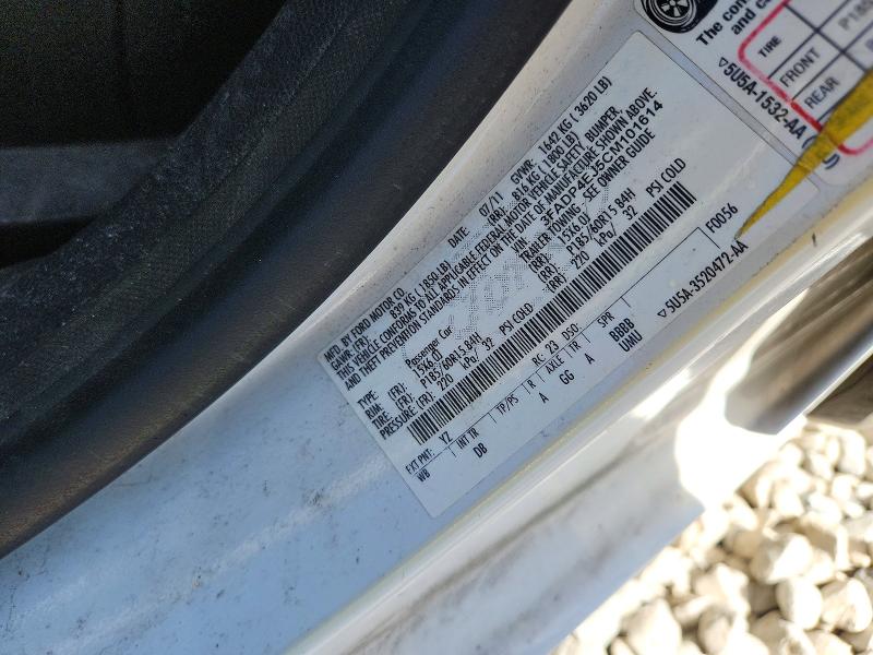 56704116 :رقم المزاد ، 3FADP4EJ5CM101614 vin ، 2012 Ford Fiesta مزاد بيع