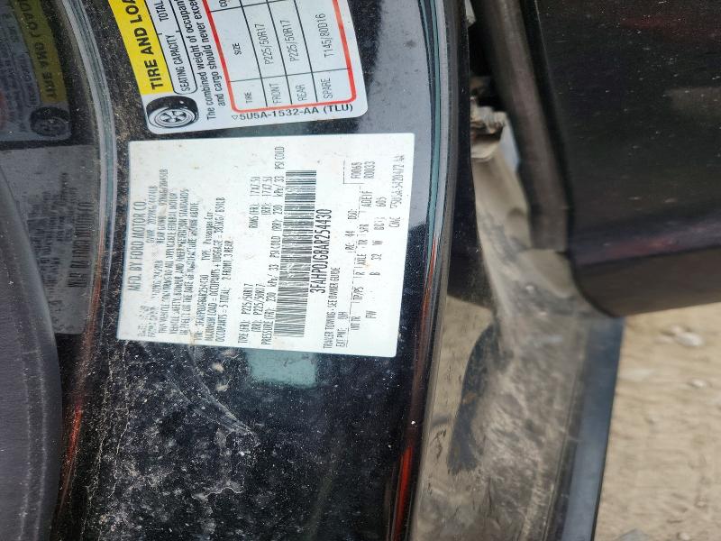56429906 :رقم المزاد ، 3FAHP0JG8AR254430 vin ، 2010 Ford Fusion مزاد بيع