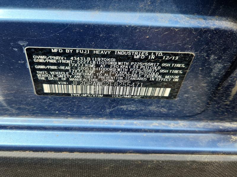 Продажа на аукционе авто 2014 Subaru Xv Crosstrek, vin: JF2GPAWC2E8255471, номер лота: 56658566
