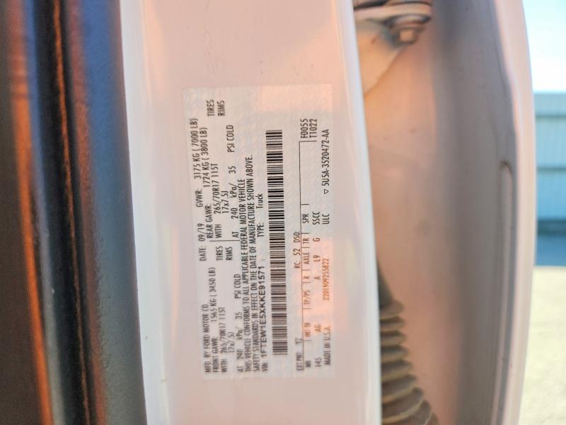 Продажа на аукционе авто 2019 Ford F150, vin: 1FTEW1E5XKKE91571, номер лота: 57218996