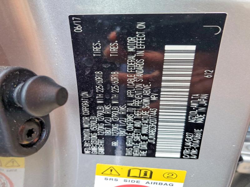 Продажа на аукционе авто 2017 Lexus Nx 200t, vin: JTJYARBZ3H2077443, номер лота: 54877936
