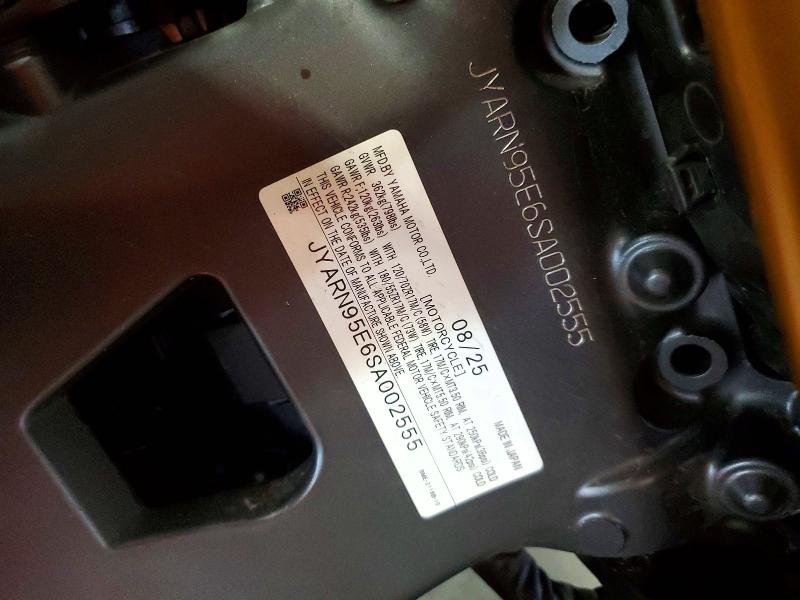 Aukcja sprzedaży 2025 Yamaha Mt09, vin: JYARN95E6SA002555, numer aukcji: 56863876
