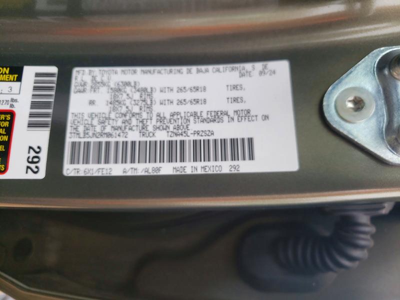 Продажа на аукционе авто 2024 Toyota Tacoma, vin: 3TMLB5JN2RM061472, номер лота: 55543956