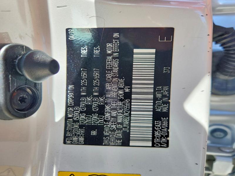 Aukcja sprzedaży 2019 Lexus Nx 300, vin: JTJYARBZ7K2155696, numer aukcji: 58377476