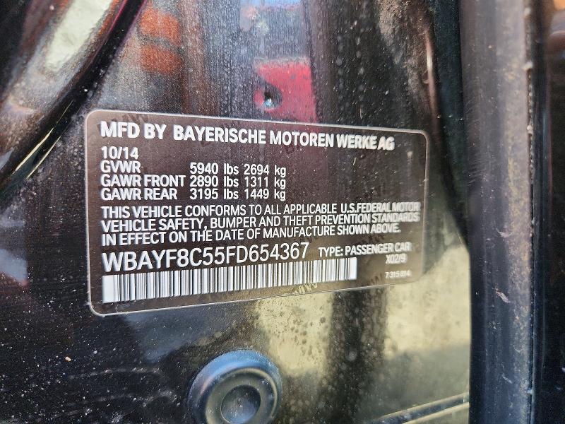 Aukcja sprzedaży 2015 Bmw 750, vin: WBAYF8C55FD654367, numer aukcji: 56342626
