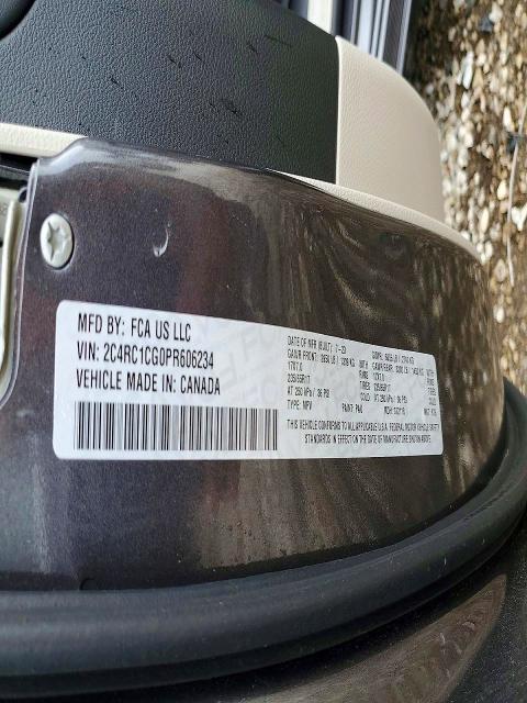 2023 Chrysler Voyager მანქანა იყიდება აუქციონზე, vin: 2C4RC1CG0PR606234, აუქციონის ნომერი: 58398726