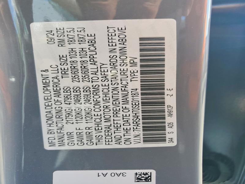 Aukcja sprzedaży 2025 Honda Cr-v, vin: 7FARS4H70SE011874, numer aukcji: 56871906