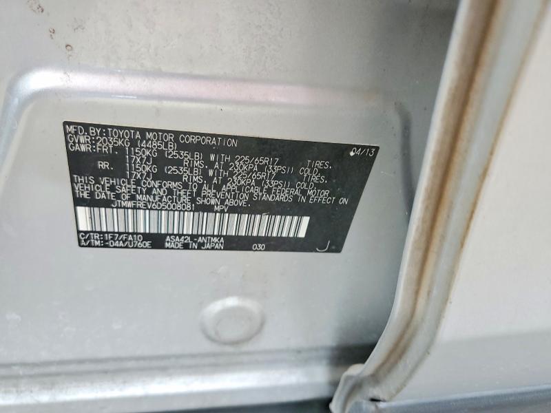 56574326 :رقم المزاد ، JTMWFREV6D5008081 vin ، 2013 Toyota Rav4 مزاد بيع