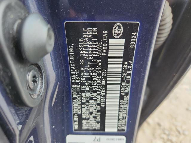 Aukcja sprzedaży 2015 Toyota Camry, vin: 4T1BF1FK2FU981239, numer aukcji: 55256166
