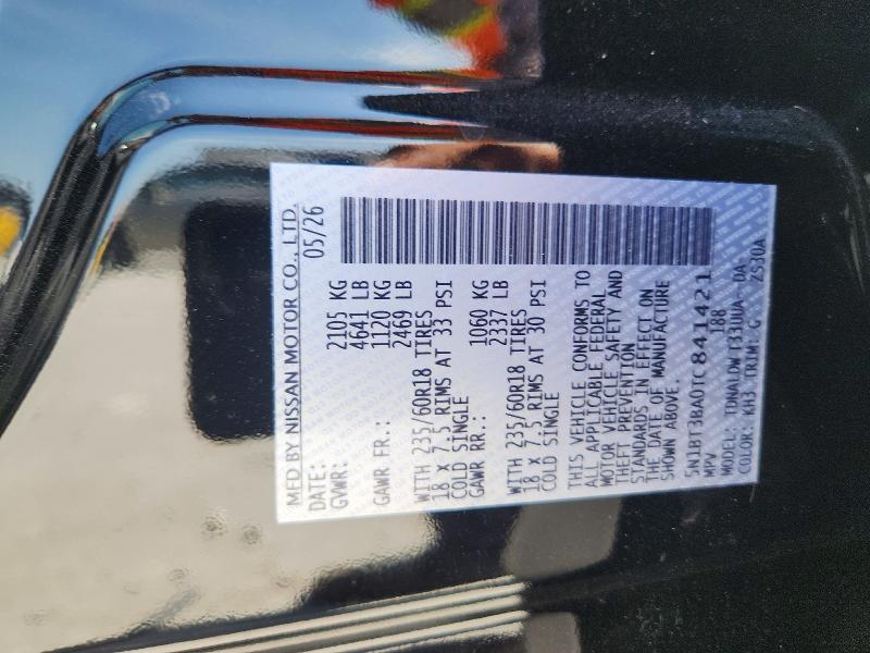 59142006 :رقم المزاد ، 5N1BT3BA0TC841421 vin ، 2026 Nissan Rogue مزاد بيع
