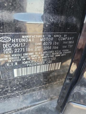 57299106 :رقم المزاد ، KMHC85LC7JU072103 vin ، 2018 Hyundai Ioniq مزاد بيع