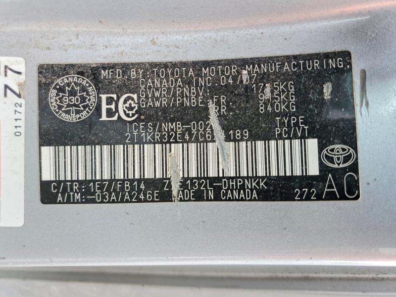2007 Toyota Corolla Matrix მანქანა იყიდება აუქციონზე, vin: 2T1KR32E47C674189, აუქციონის ნომერი: 57666986
