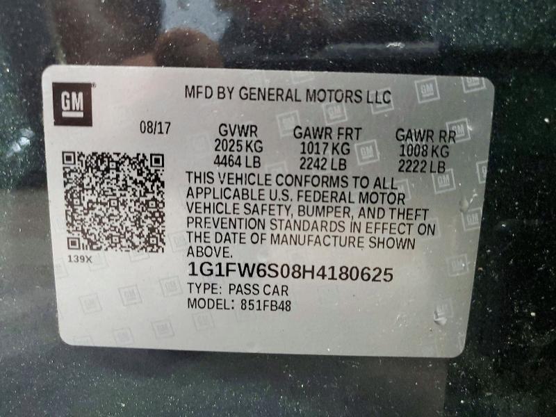 Продаж на аукціоні авто 2017 Chevrolet Bolt Ev, vin: 1G1FW6S08H4180625, номер лоту: 57680076