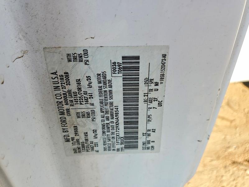 Aukcja sprzedaży 1999 Ford F150, vin: 1FTZX1729XNA98541, numer aukcji: 57525206