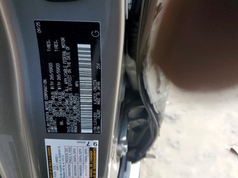 55687806 :رقم المزاد ، JTJTBCDX2S5067217 vin ، 2025 Lexus Gx 550 مزاد بيع