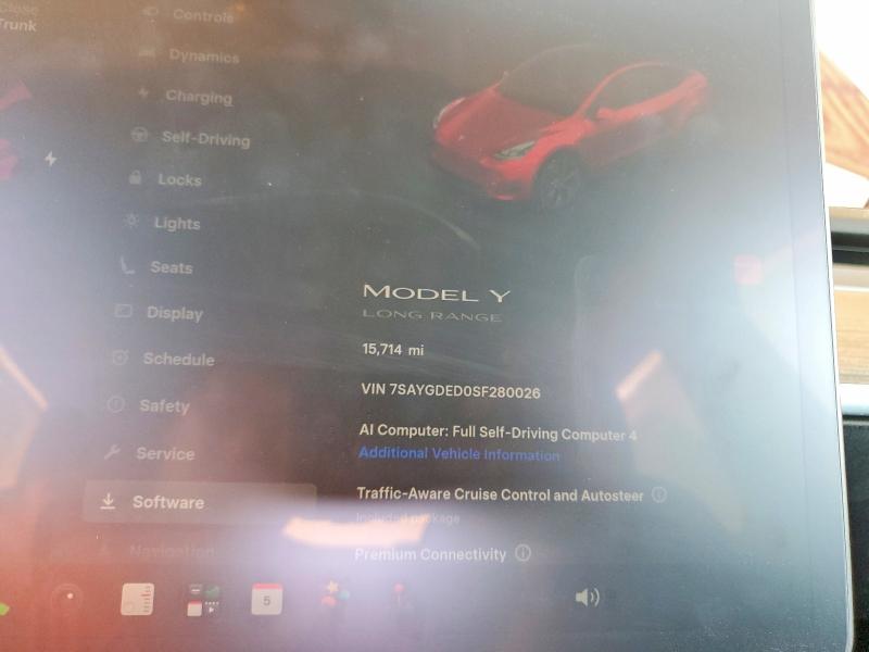 Продажа на аукционе авто 2025 Tesla Model Y, vin: 7SAYGDED0SF280026, номер лота: 56298986