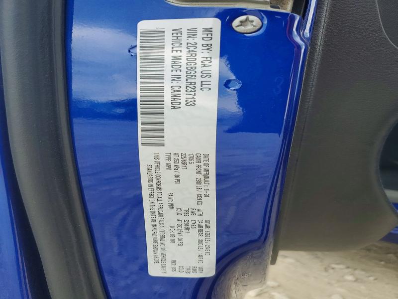 2020 Dodge Grand Caravan მანქანა იყიდება აუქციონზე, vin: 2C4RDGBG6LR237133, აუქციონის ნომერი: 58941296