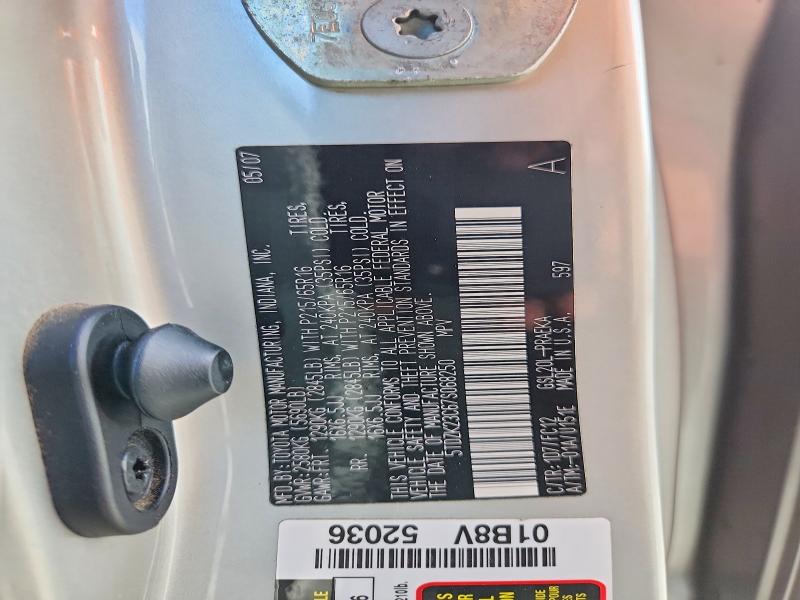 Aukcja sprzedaży 2007 Toyota Sienna, vin: 5TDZK23C67S068250, numer aukcji: 56973436