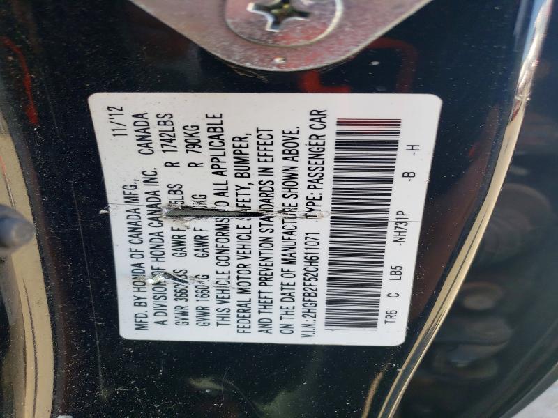 Aukcja sprzedaży 2012 Honda Civic, vin: 2HGFB2F52CH611071, numer aukcji: 56116876