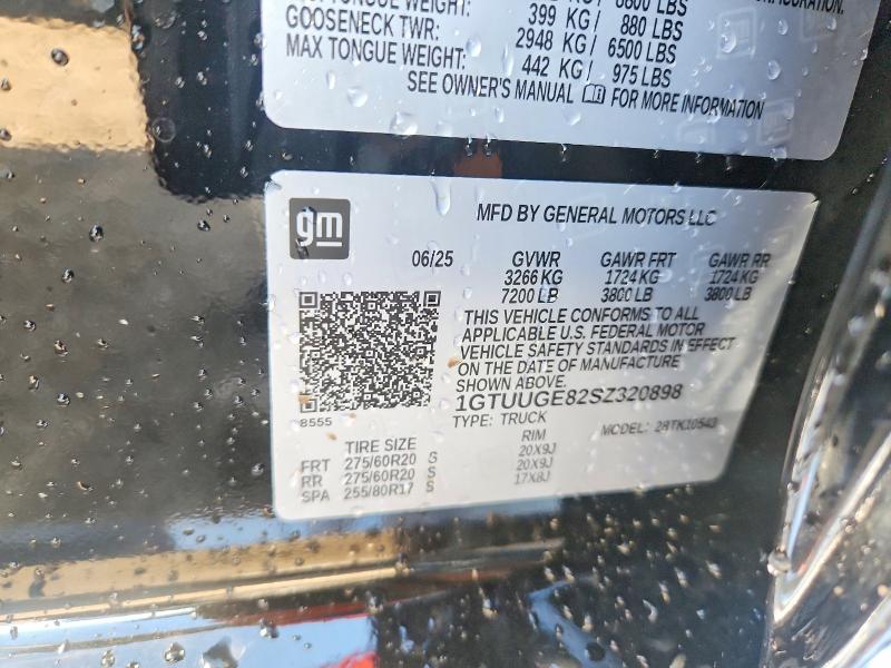 58088376 :رقم المزاد ، 1GTUUGE82SZ320898 vin ، 2025 Gmc Sierra مزاد بيع
