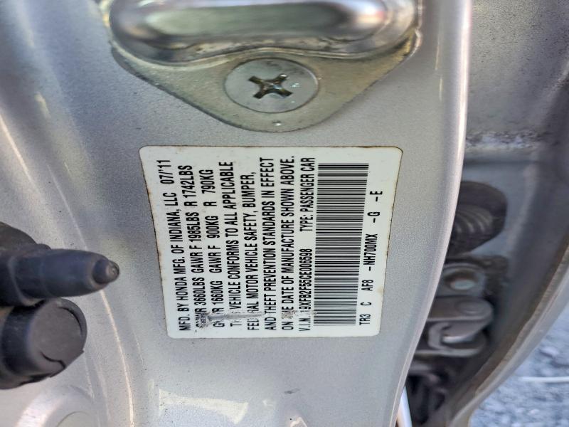Продаж на аукціоні авто 2012 Honda Civic, vin: 19XFB2F55CE006598, номер лоту: 56977876