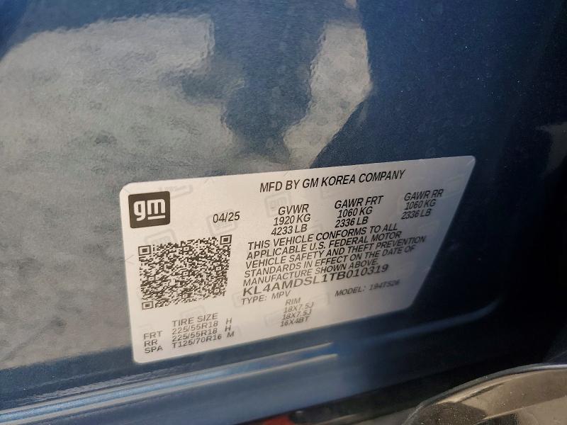56222406 :رقم المزاد ، KL4AMDSL1TB010319 vin ، 2026 Buick Encore Gx مزاد بيع
