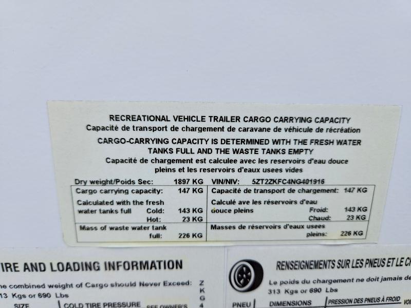 56311976 :رقم المزاد ، 5ZT2ZKFC4NG401916 vin ، 2022 Keys Ozark مزاد بيع