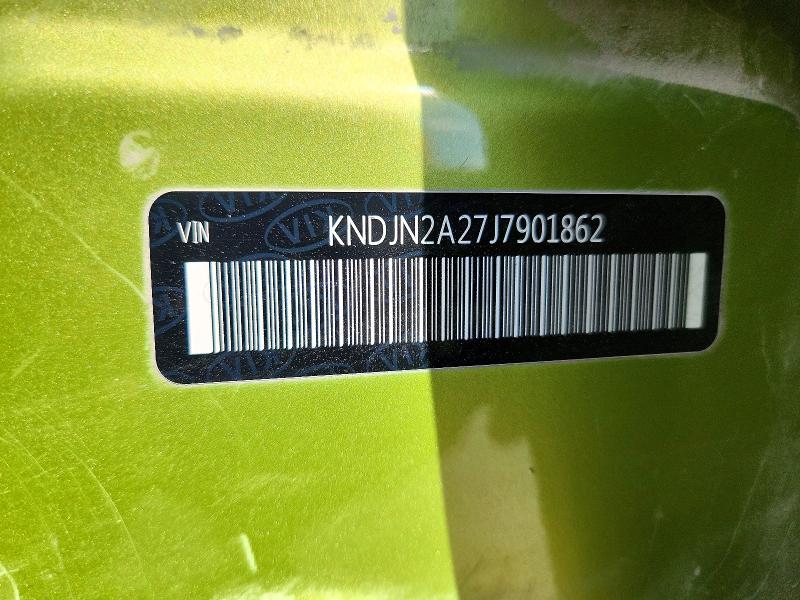 Auction sale of the 2018 Kia Soul, vin: KNDJN2A27J7901862, lot number: 58018756